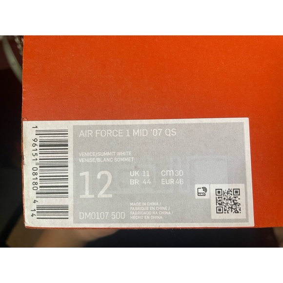 NIKE AIR FORCE 1 MID '07 QS 'VENICE' Purple / Gray Size 12 - Men's - Picture 16 of 16